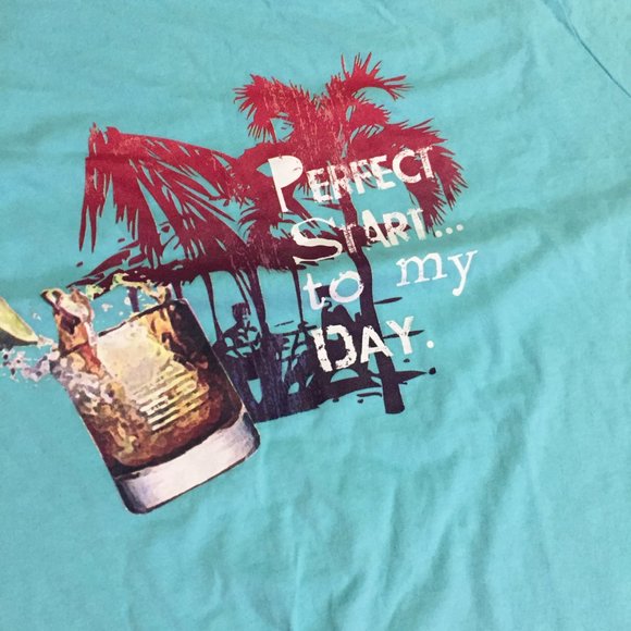 IZOD Blue Tee men's Large - Picture 3 of 7